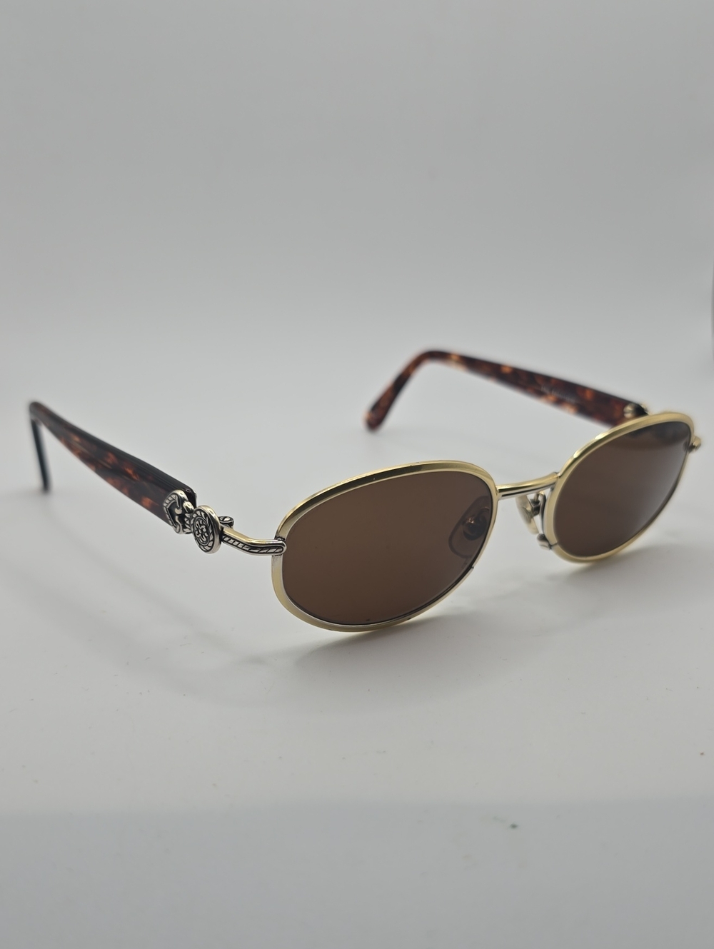 Brighton The Entertainer Gold Frame Brown Lens Women's Sunglasses